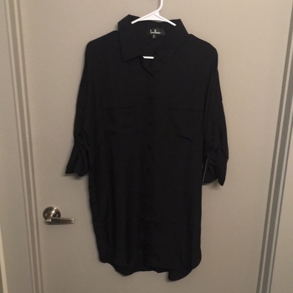 Lulus Black Button Down Dress